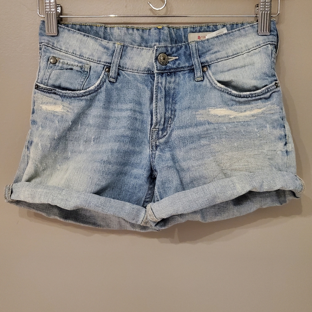 & Distressed Shorts - Girls